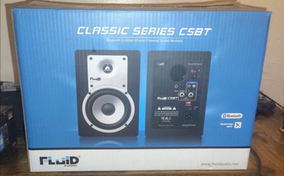 Fluid Audio Studio monitor speakers (BLUETOOTH AVAILABLE)