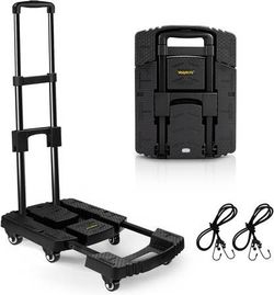 Voipvvii Folding Hand Truck 500lbs, Portable Heavy Duty Dolly Cart, 6 Wheels