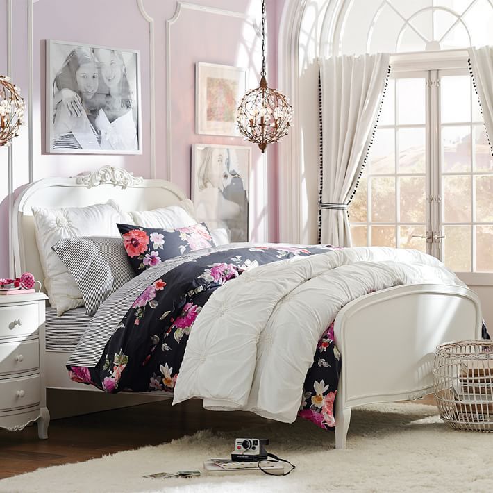 Pottery Barn Teen Lilac Queen Bed