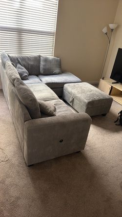 Couch and ottoman for sale