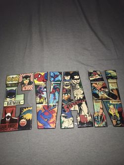 Specific Metal name plates (DC & Marvel)