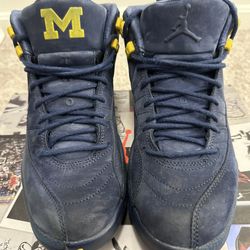 Michigan Jordan 12s Size 8