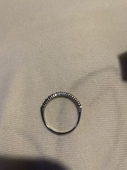 10k White Gold Ring 1/2 Ct Diamonds Size 9