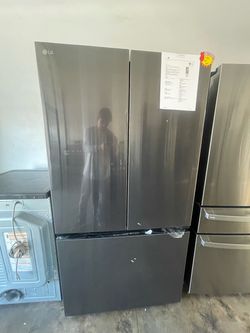 LG French Door Refrigerator Black Stainless