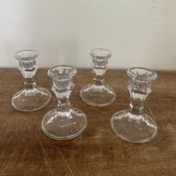 Glass Candle Holders 