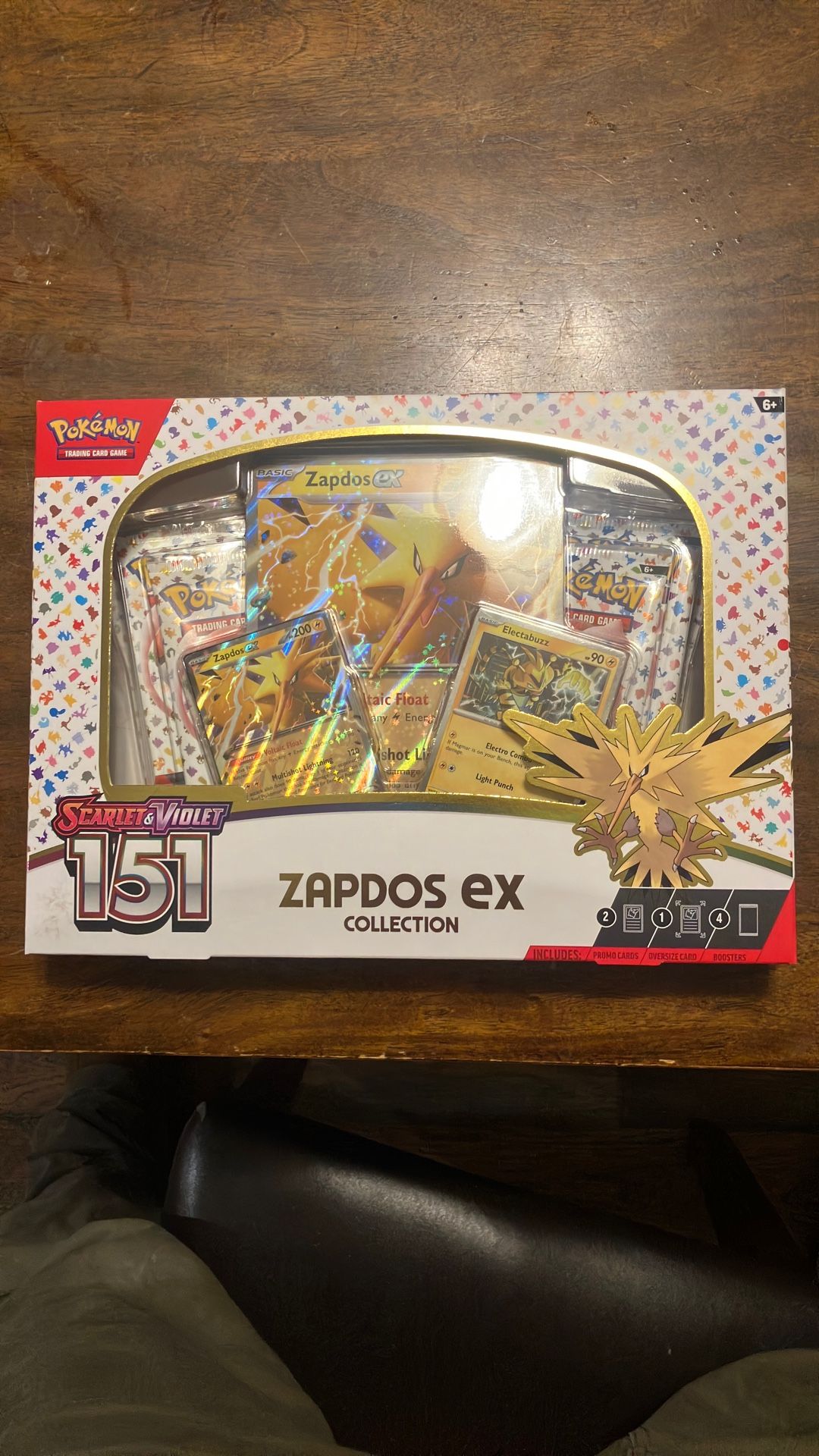Pokémon Zapdos Ex 151 Box