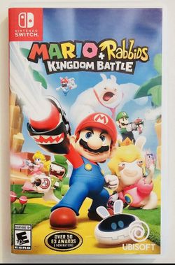 MARIO + RABBIDS KINGDOM BATTLE NINTENDO SWITCH Game Complete Used