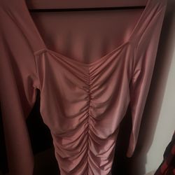 Pink Tight Fitted Size: L-XL Bodycon Dress