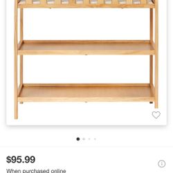 Natural Wood Changing Table