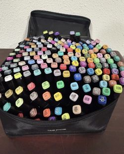 168pcs Professional Dual Tip Alcohol Based Art Drawing Marker Pen