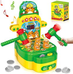 Amoyasite Mole Whack Game for Kids, Arcade Game Toy for Kids Ages 3+, Mini Electronic Hammering Interactive Pounding Game, Cartoon Cute Style Hallowee