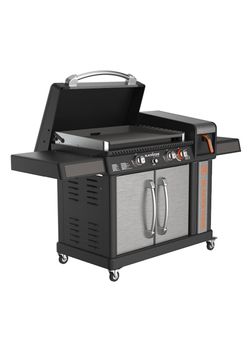 Blackstone | Shop the Collection 28" Culinary Cabinet Griddle with Air Fryer 2 -Burner Liquid propane Flat Top Grill