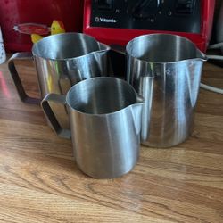3 Stainless Steel Water Milk 🥛 And Other Liquid Pits 