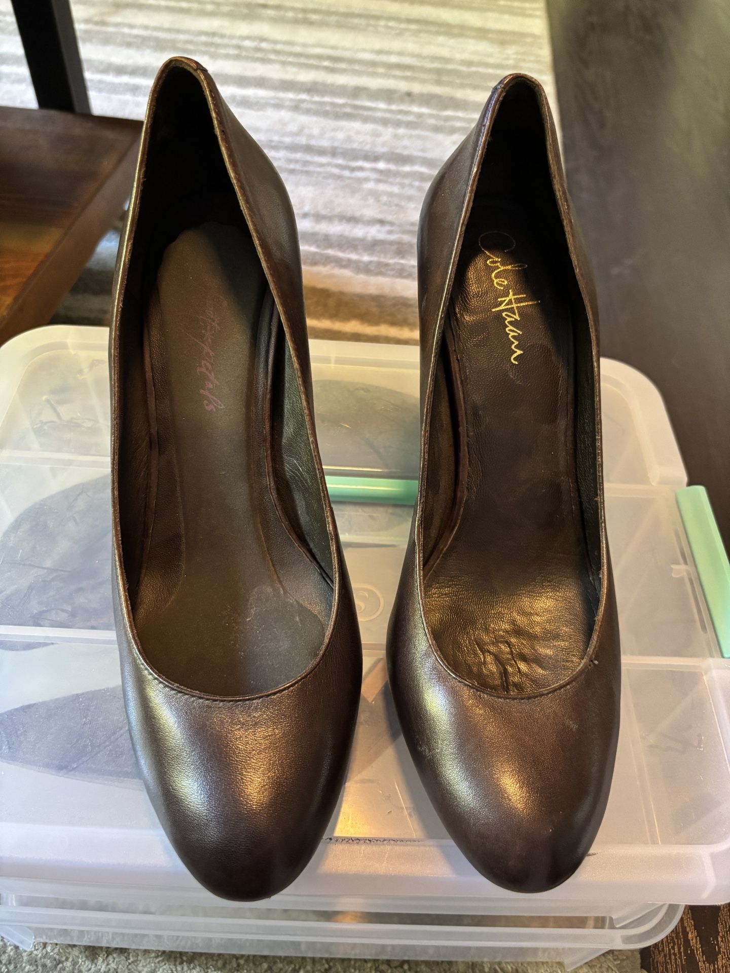 Cole Haan Brown Leather Heels - Size 11