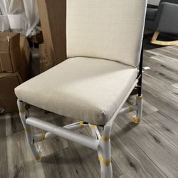 Hearth & Hand Fabric/Metal Armless Dining Chair 