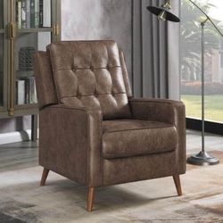 Brand New Brown Leatherette Reclining Chair