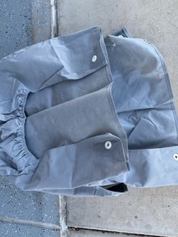 Gray Vehicle Cover with Grommets for trucks