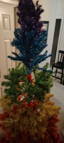 vintage high quality gay pride Christmas tree
