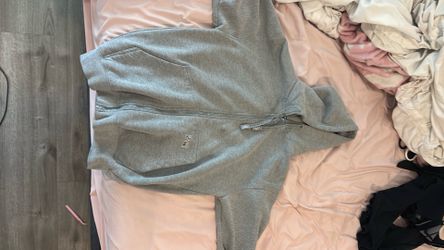 Heather Grey Pro Club Zip Up Hoodie
