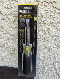 Klein Tools 11 in 1 Impact-Rated Screwdriver/ Nut Driver