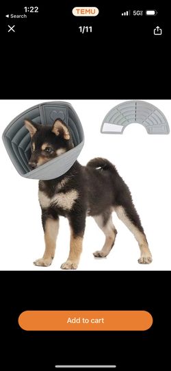 Adjustable Pet Cone For Surgery Or Recovery