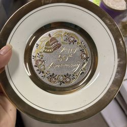 Japanese Chokin 50th Anniversary Plate