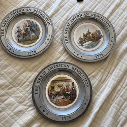 The Great American Revolution 1776 Vintage Plates