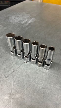 Snap On 206SFSUM 6pc 3/8” 6PT Metric Flank Drive Deep Socket Set
