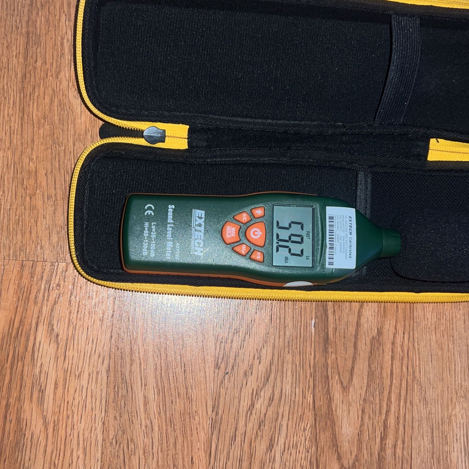 Extech 407732 Type-2 Digital Sound Level Meter with Backlit Display