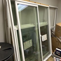 3 Milgard Windows And 1 Patio Door