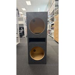 Q Power QBASS Dual 10 in Car Subwoofer Enclosure Box