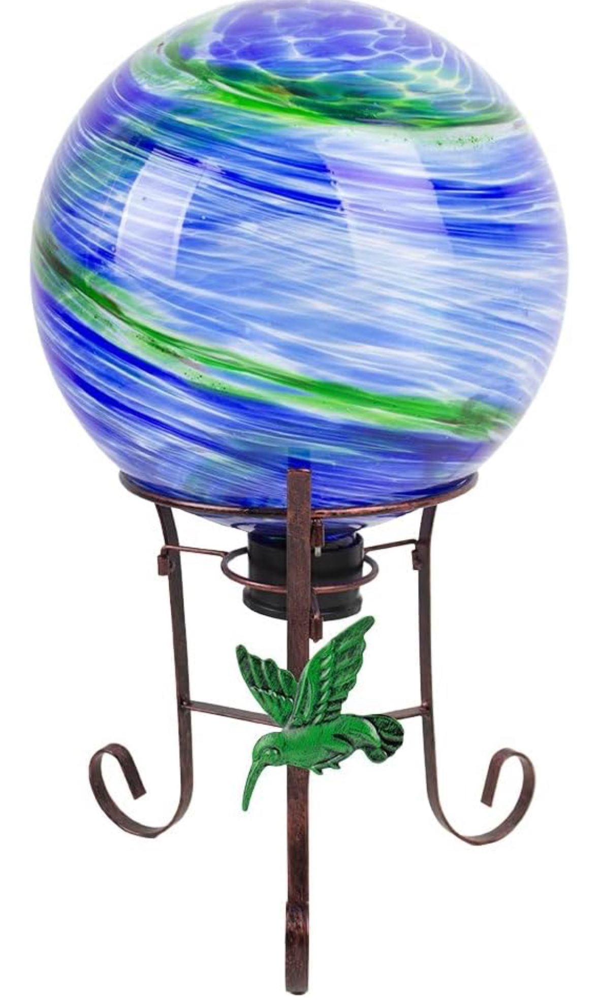 Hummingbird Garden Ball Decor 