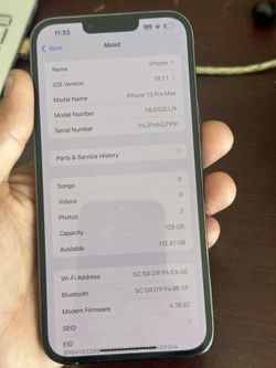 iPhone 13 Pro Max, 128 GB, AT&T/Cricket