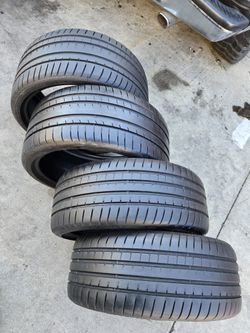 4.  PCS OF TIRES.   GOODYEAR EAGLE F1 RUN FLAT SIZE 245/35/20.   &   275/30/20
