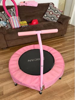 Pink Trampoline for Toddlers 1-5years