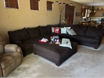 Sectional with ottoman for sale