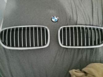 2011-2016 BMW 5 Series LH RH Grille, Hood Emblem