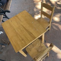 Kids Real Wood Table / Mesa De Madera Para Niños 