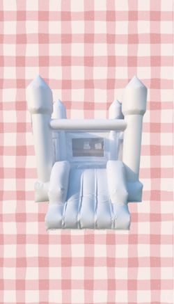 Mini Slide White Bounce House for Sale