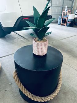 Pottery Barn side table/ ottoman/ stool