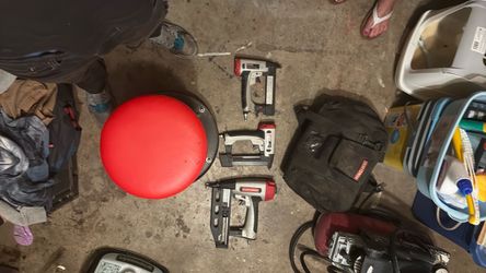 Tools and chair