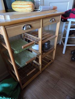Rolling Mini Kitchen Cart