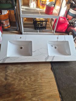Double Sink Bathroom Vanity Top