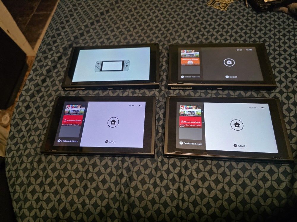 4 Nintendo Switch Screens