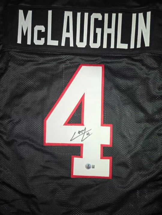 2024 Signed Chase McLaughlin Replica Jersey Beckett Authentication Certification