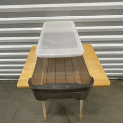 Small Container With Sliding Drawer Size 15”Length x 9”Width  x 6”Height (Practically New)