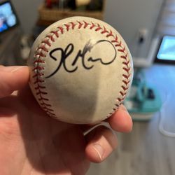 John Maine Signed Baseball | New York Mets Pitcher | Autographed MLB Ball