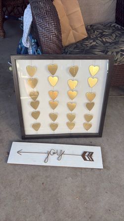 Two piece wall art.