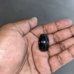 Sapphire Black Tungsten Ring