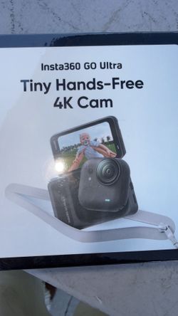 Insta360” GO Ultra.. Tiny Hands-Free 4K Cam. BRAND NEW “” the newest model” retail 500”